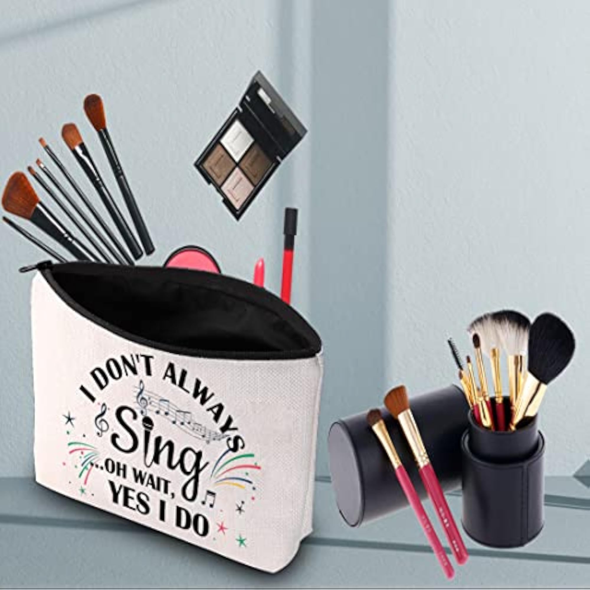 Singing Cosmetic Bag I Don’t Always Sing Gift for Music Lovers